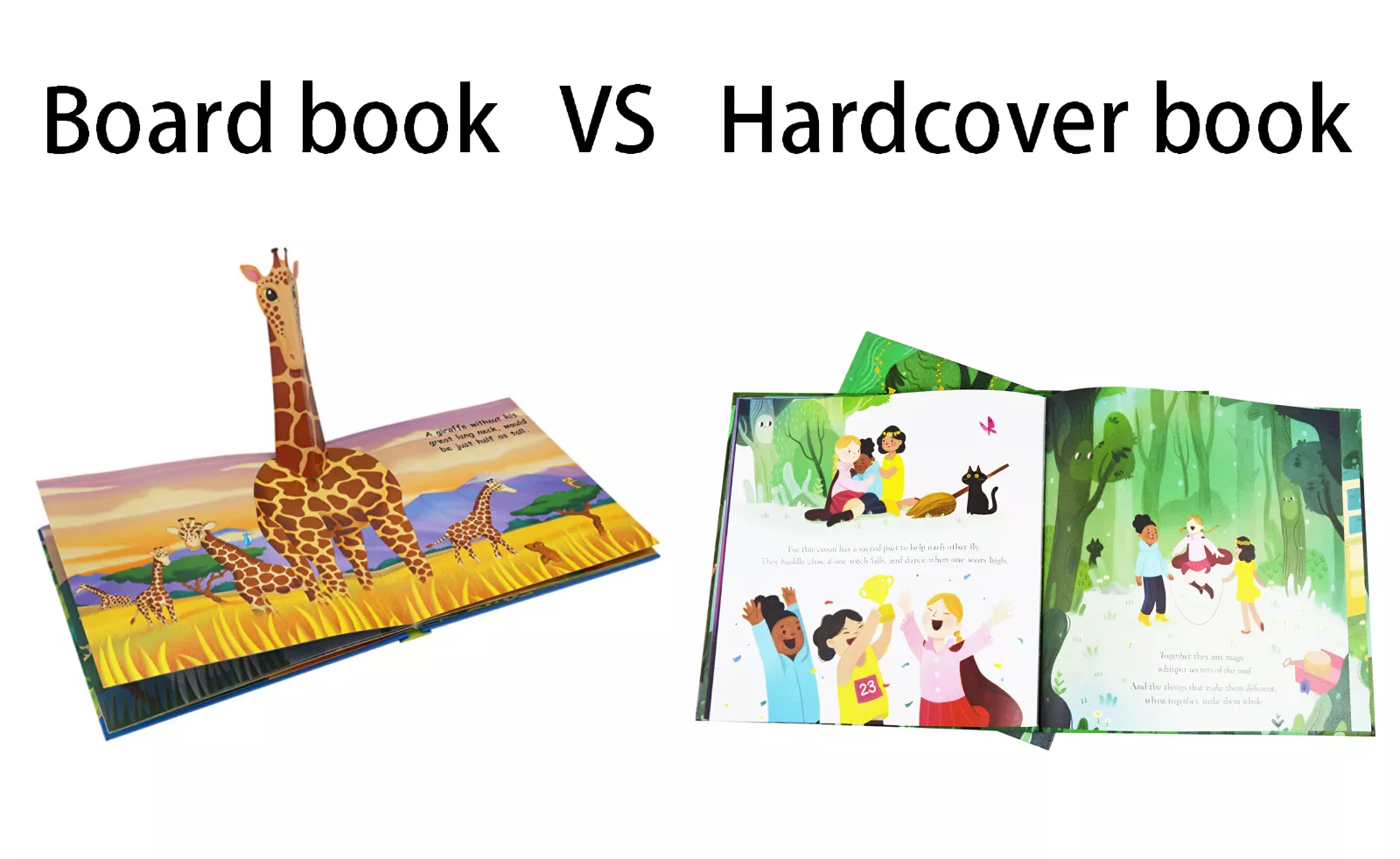 what is a board book versus a hardcover book