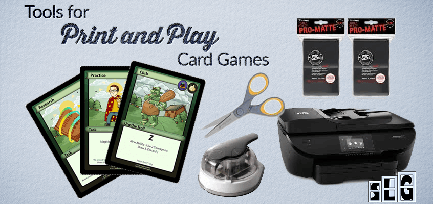 what equipment is needed to print a game card