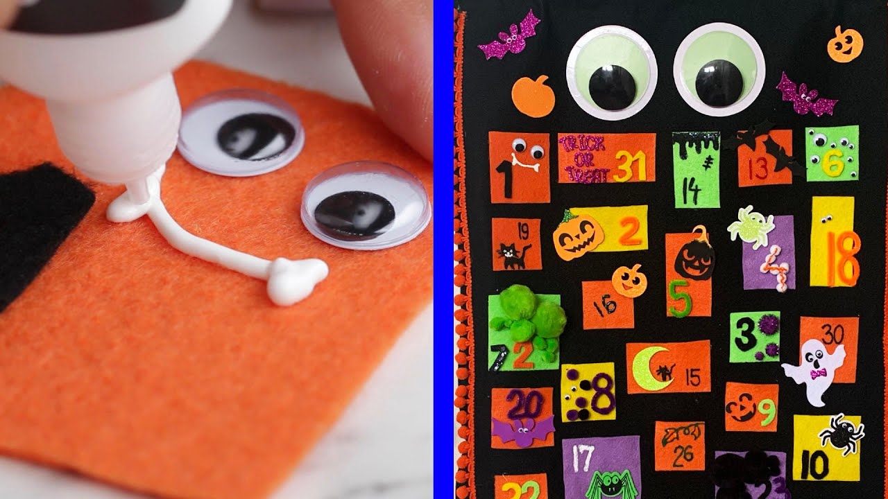how to make a halloween advent calendar